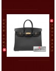 HERMES BIRKIN 25 (Pre-owned) Black, Epsom leather, Ghw