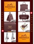 HERMES BIRKIN 25 (Pre-owned) - Bordeaux, Togo leather, Ghw