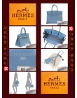 HERMES BIRKIN 30 (Pre-owned) - Blue jean, Togo leather, Phw