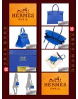 HERMES BIRKIN 30 (Pre-owned) Blue electric, Togo leather, Ghw