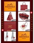 HERMES BIRKIN 30 (Pre-owned) Rouge grenat, Togo leather, Ghw