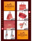 HERMES BIRKIN 30 (Pre-owned) Bougainvillier, Ostrich leather, Ghw