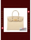 HERMES BIRKIN 30 (Pre-owned) Parchemin, Ostrich leather, Ghw