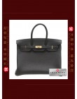 HERMES BIRKIN 35 (Pre-owned) Black, Togo leather, Ghw