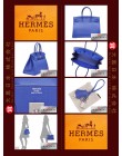 HERMES BIRKIN 35 (Pre-owned) Blue Electric / Blue Electric, Togo leather, Phw