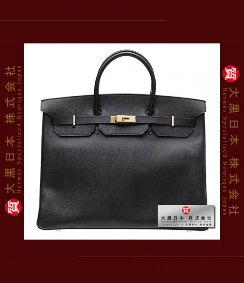 HERMES BIRKIN 40 (Pre-owned) - Black, Epsom leather, Ghw