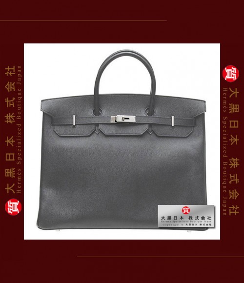 HERMES BIRKIN 40 (Pre-owned) - Graphite, Epsom leather, Phw