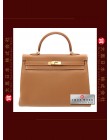 HERMES KELLY 35 (Pre-owned) retourne, Gold, Togo leather, Ghw