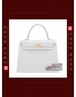 HERMES KELLY 25 (Pre-Owned) Sellier, White, Epsom leather, Ghw