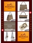 HERMES KELLY 28 (Pre-owned) - Sellier, Etoupe, Epsom leather, Phw